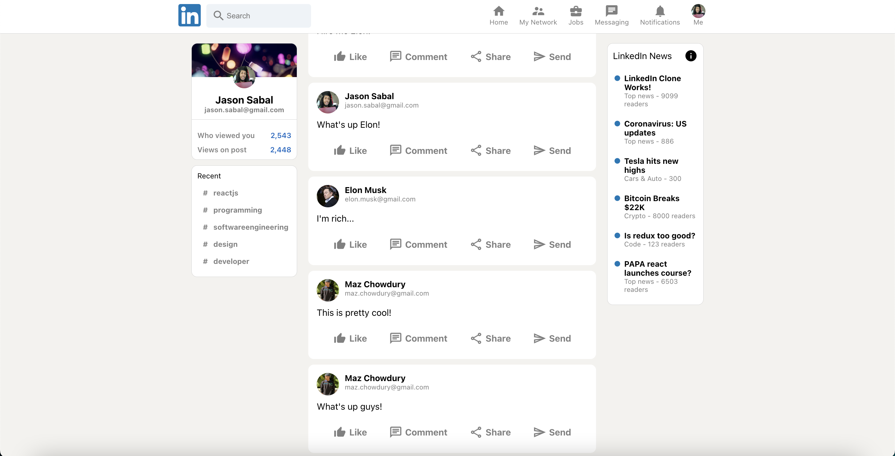 LinkedIn Clone